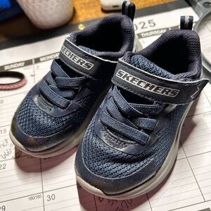 Skechers toddler Navy Blue Sneakers Sz 7C